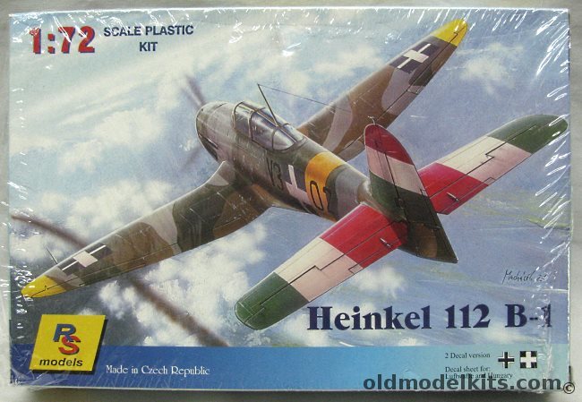 RS Models 1/72 Heinkel He-112 B-1 - Luftwaffe or Hungary, 9208 plastic model kit